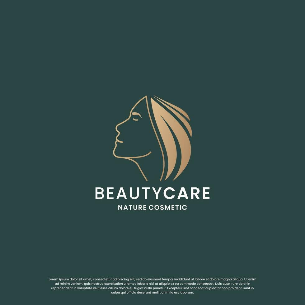 Schönheit Natur Logo Design. Eleganz Logo zum Schönheit Salon und Spa. vektor