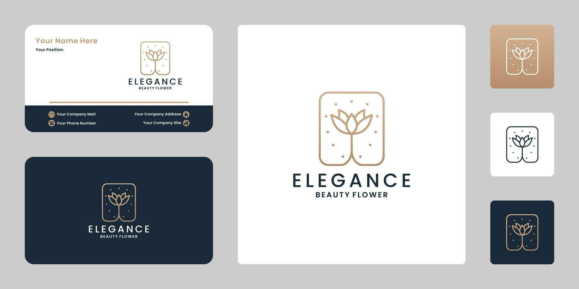 lyx reste sig blomma logotyp design. blommig logotyp för boutique företag och blomsterhandlare vektor