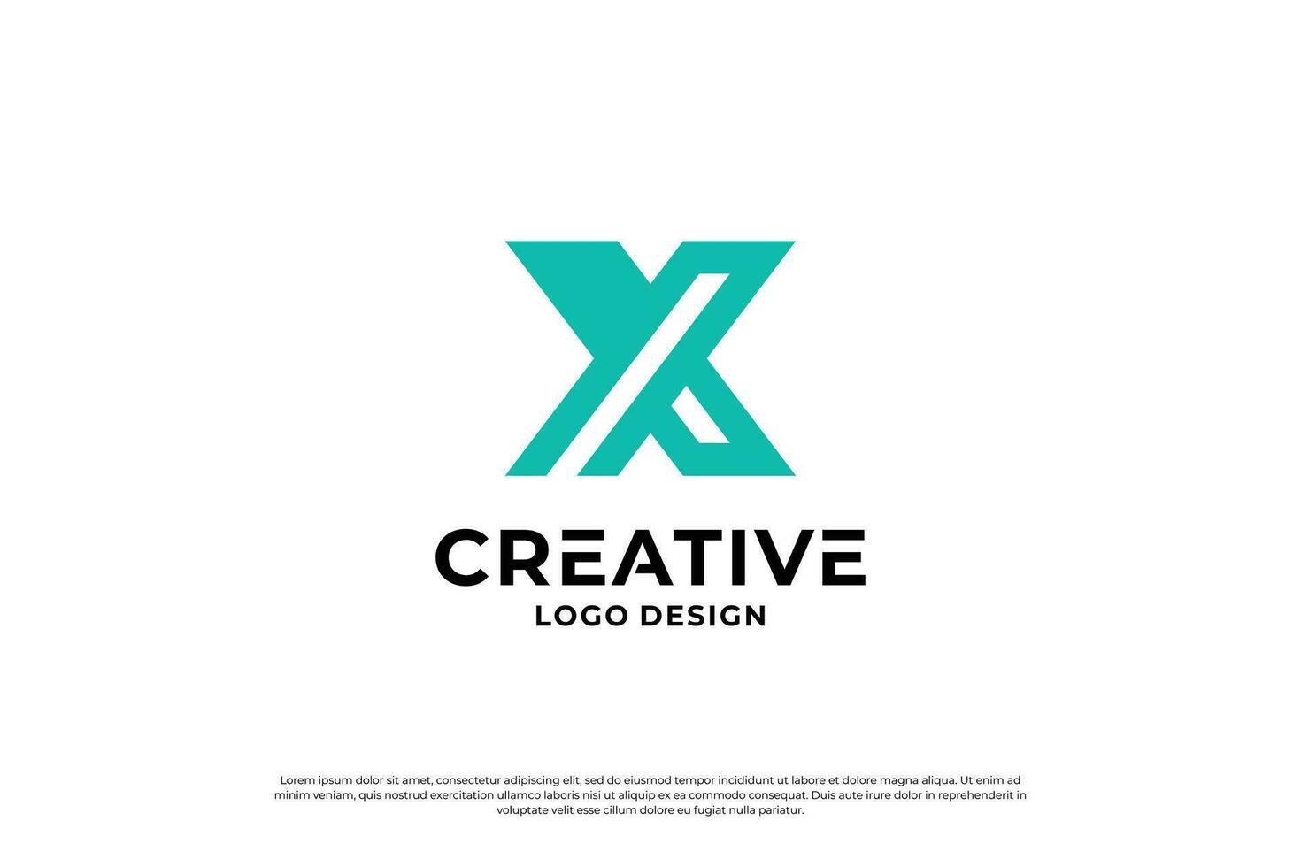 Brief x Logo Design Vorlage. Initiale Briefe x. kreativ x Symbol. vektor