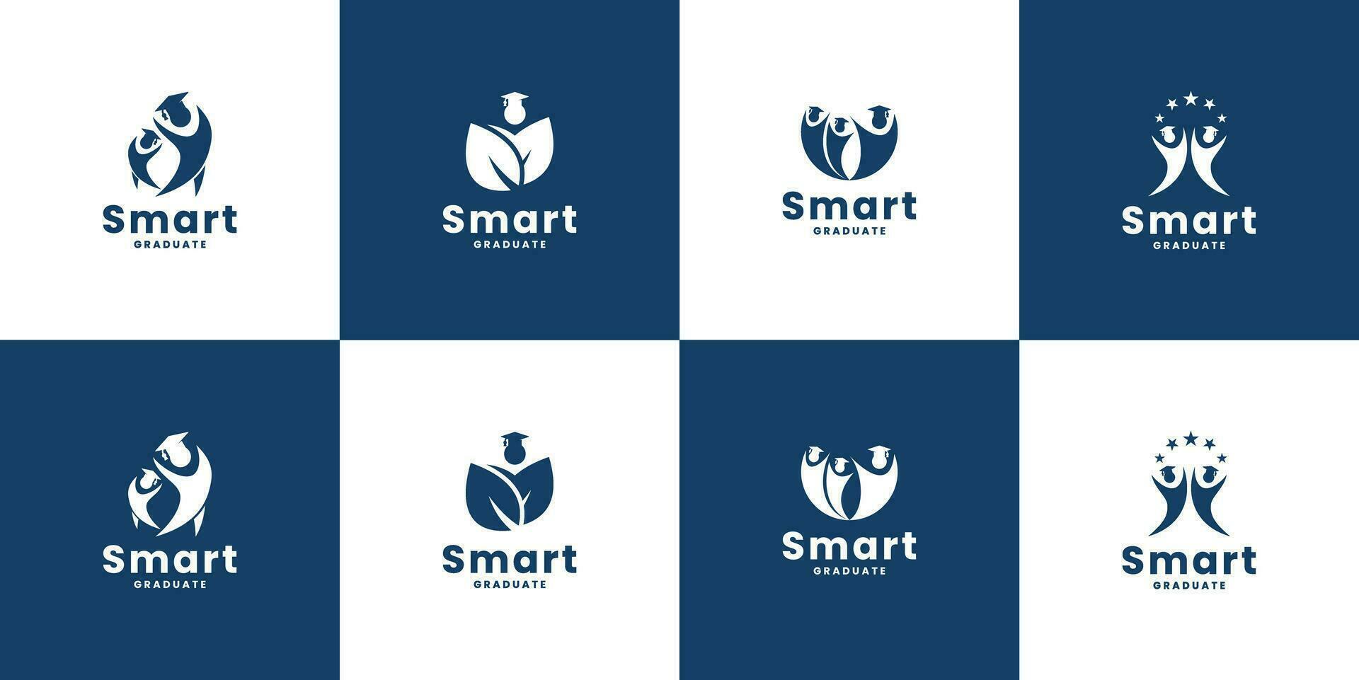 uppsättning av utbildning logotyp design för universitet och skola akademi. vektor