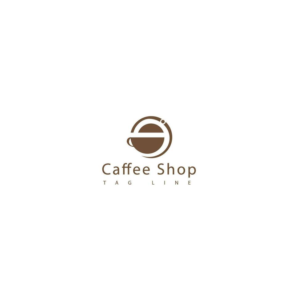 kafé logotyp vektordesign vektor