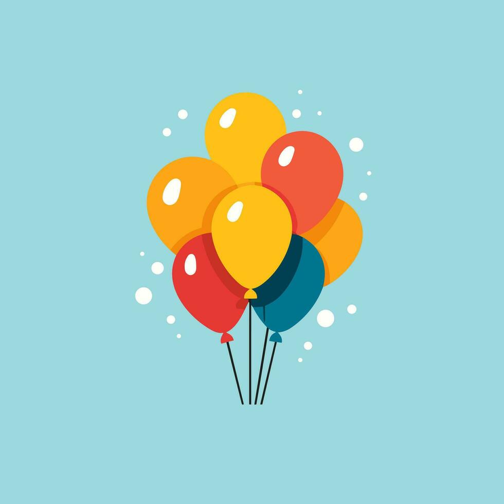 Kinder Kleidung gefüllt bunt Logo. Geburtstag Feier. Bündel von Luftballons. Design Element. erstellt mit künstlich Intelligenz. ai Kunst zum korporativ Marke, Party Geschäft, Veranstaltung Planer, abspielen Zimmer vektor