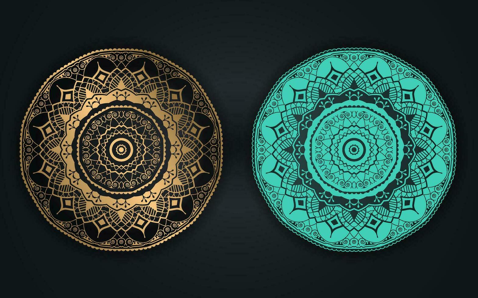 lyx färgrik islamic mandala bakgrund design eller cirkulär mönster i form av mandala för henna, mehndi, tatuering, dekoration. dekorativ prydnad i etnisk orientalisk stil. färg bok sida. vektor