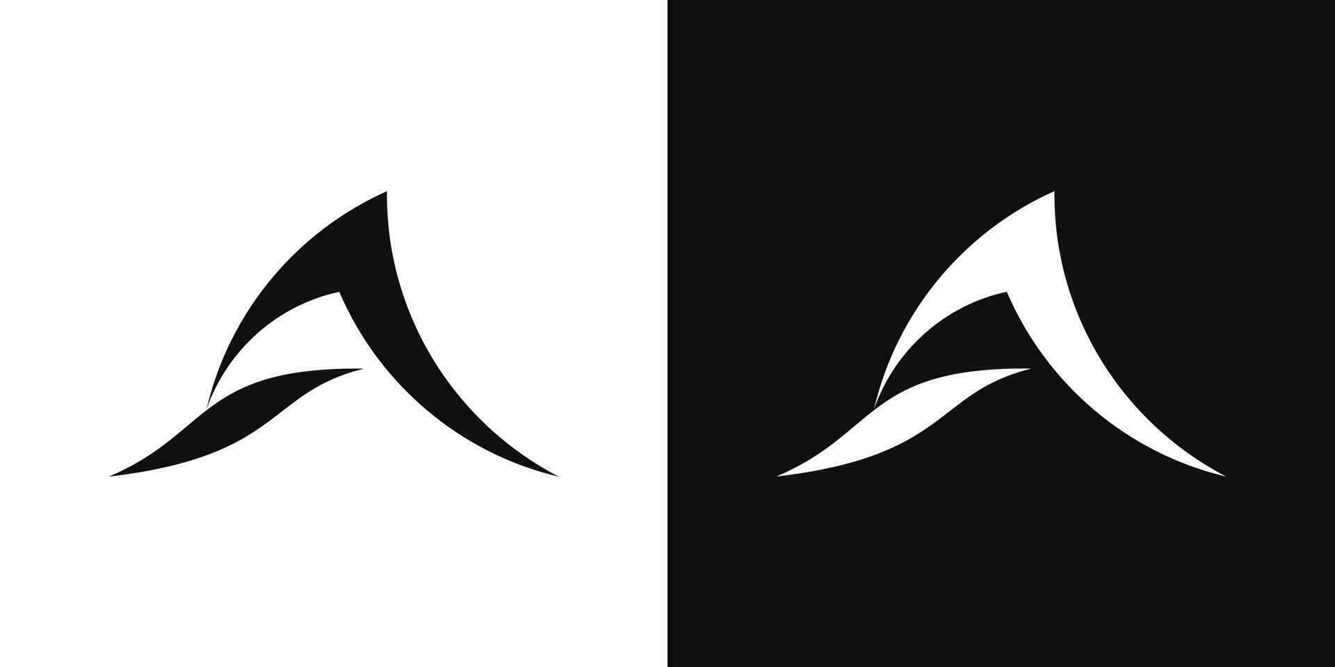 Initiale Brief ein abstrakt einfach minimalistisch Logo Design. Vektor