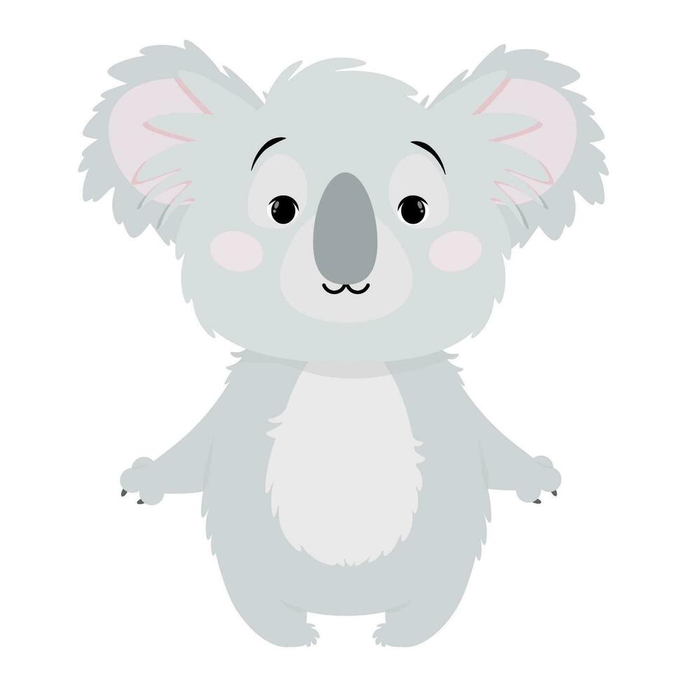 süß grau Koala zum Australien Tag vektor