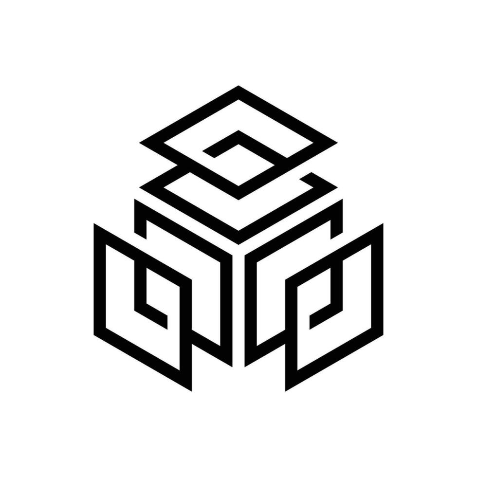 Box Logo Element, Box Vektor Logo Vorlage