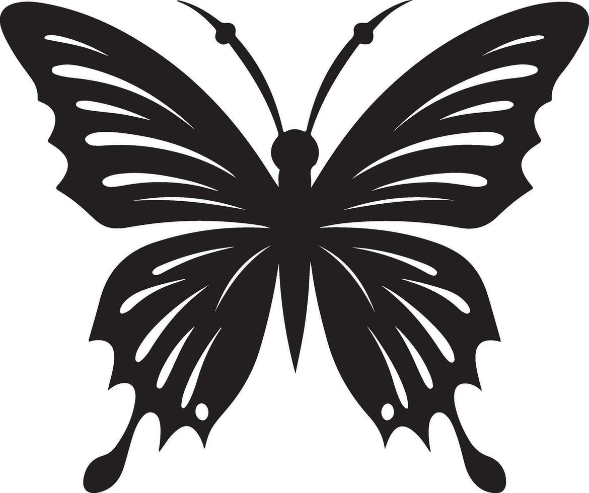 schwarz Schmetterling Silhouette Illustration Vektor