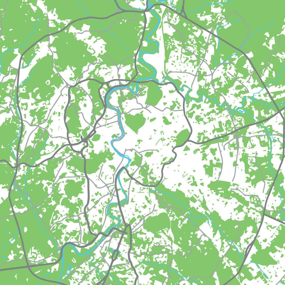 Rom Stadt Karte. Vektor Illustration
