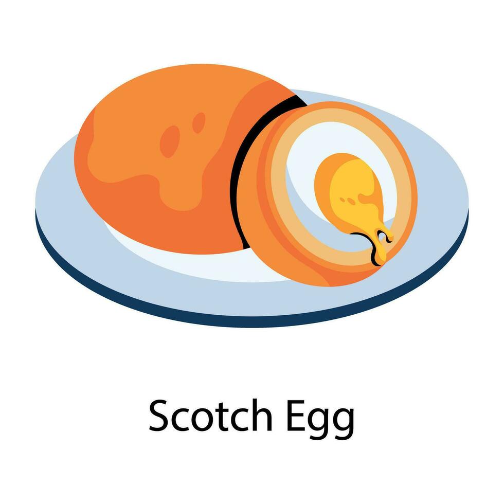 modisch Scotch Ei vektor