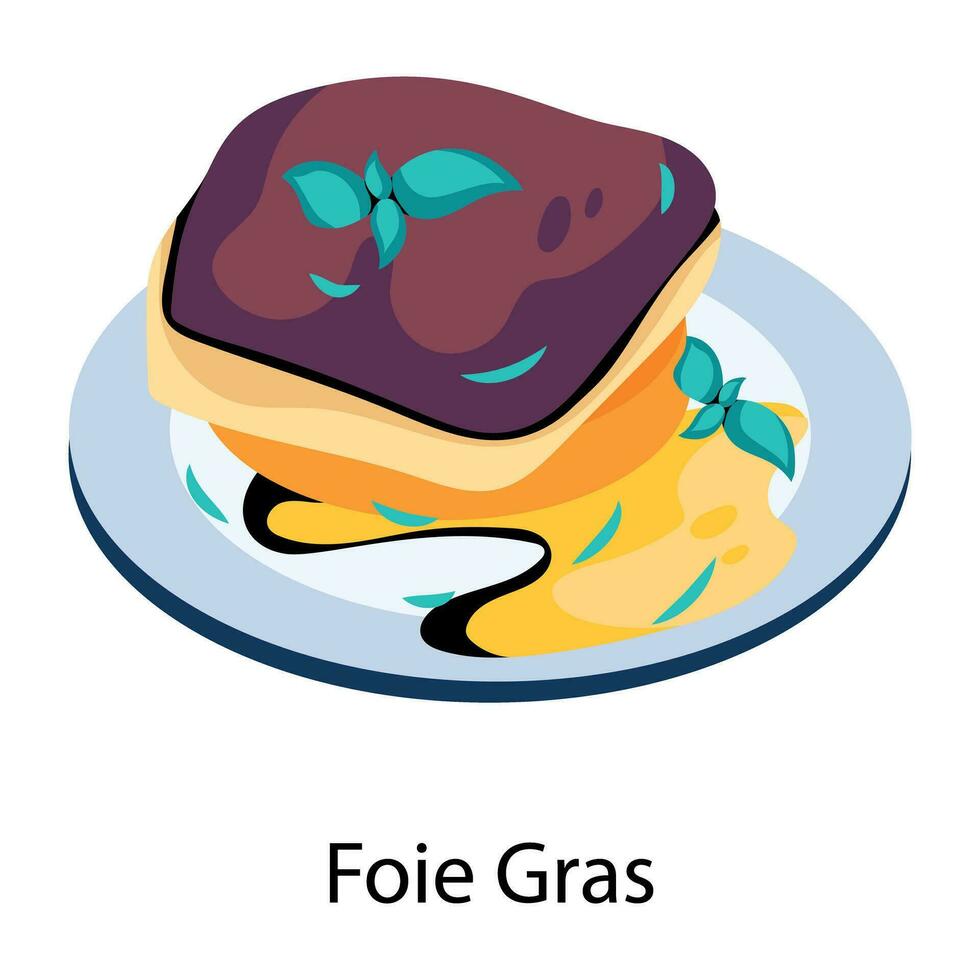 modisch Foie gras vektor