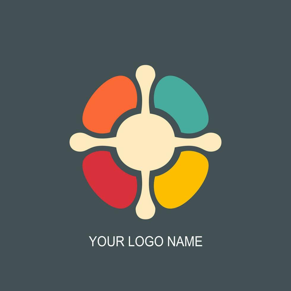 ein einfach Logo Das ist einfach zu erinnern. geeignet zum Firmen, Branchen, usw vektor