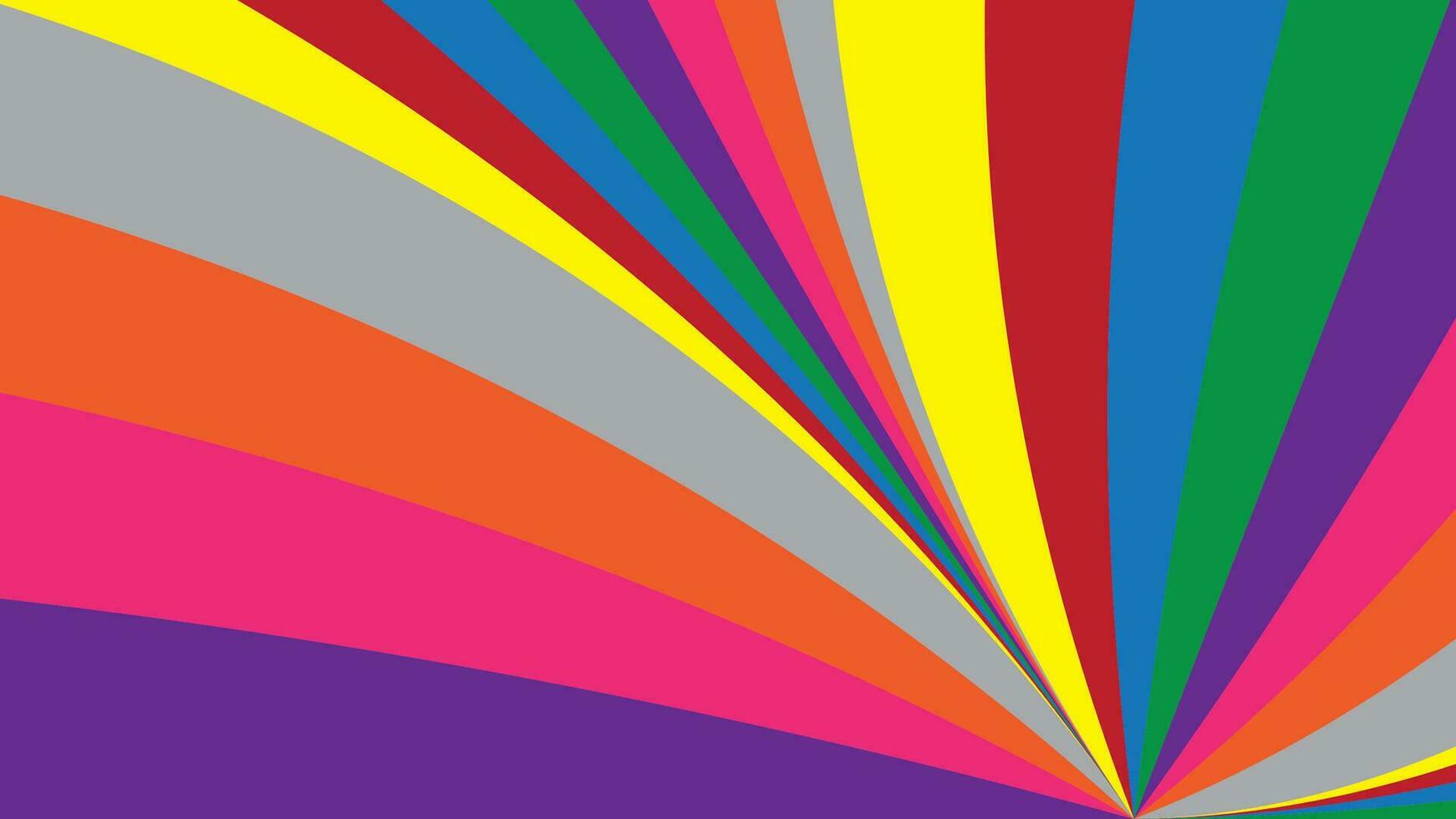 färgrik mönster med kurva linje blå, röd, gul, grå lila, orange, grön och rosa Färg. vektor illustration.