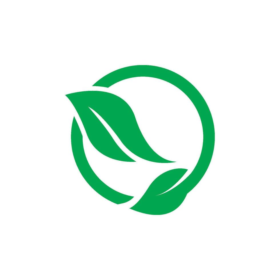 träd blad vektor logotyp design, eco vänlig begrepp