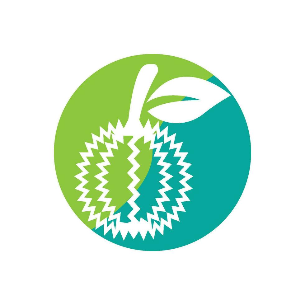 Durian logotyp ikon, vektor illustration design
