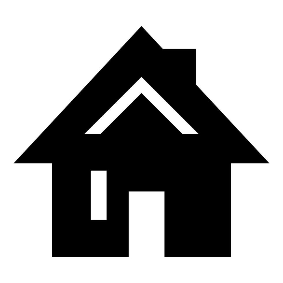 hus svart vektor ikon isolerad på vit bakgrund