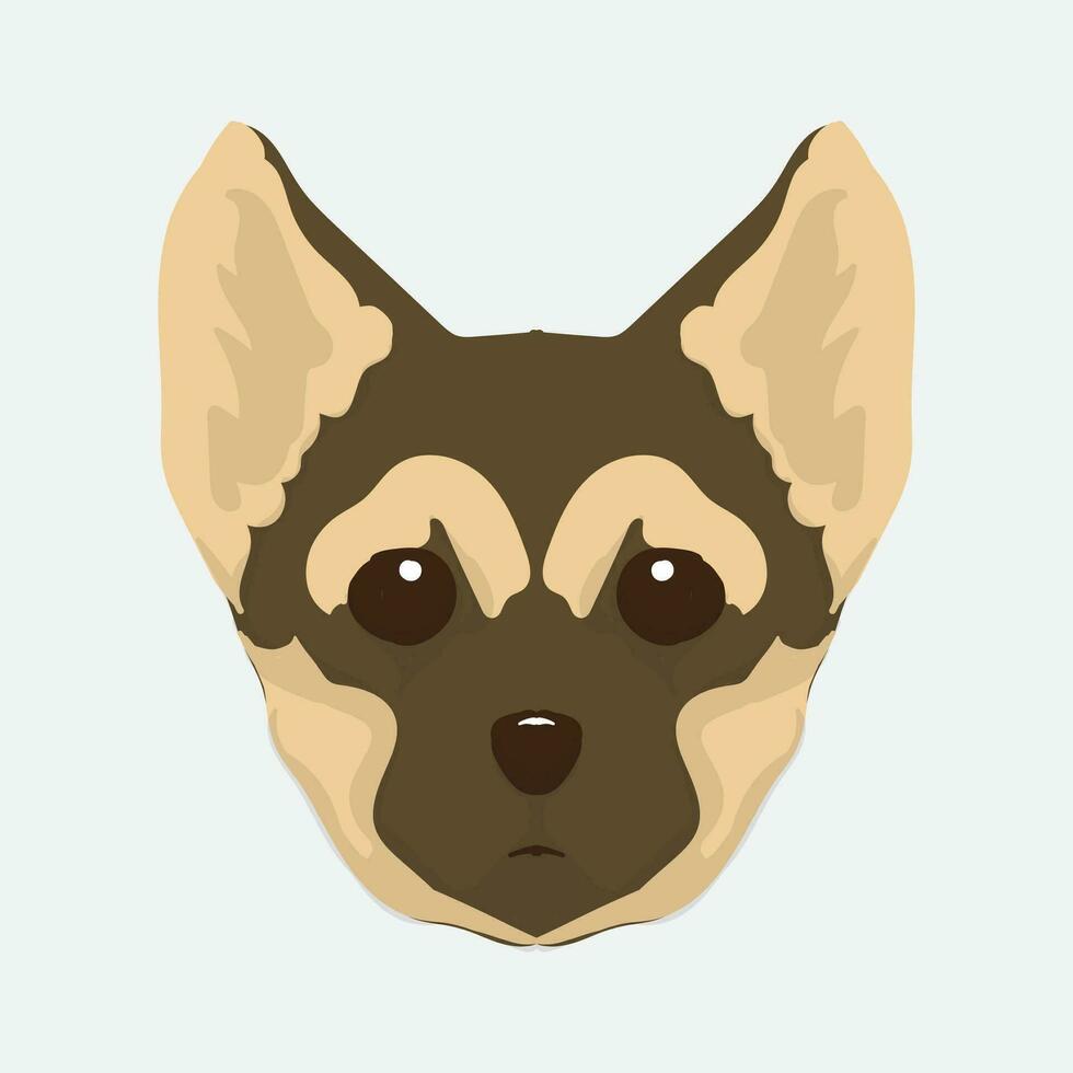 süß Kopf Hund Vektor Illustration perfekt zum süß Haustier Hund Vektor Design