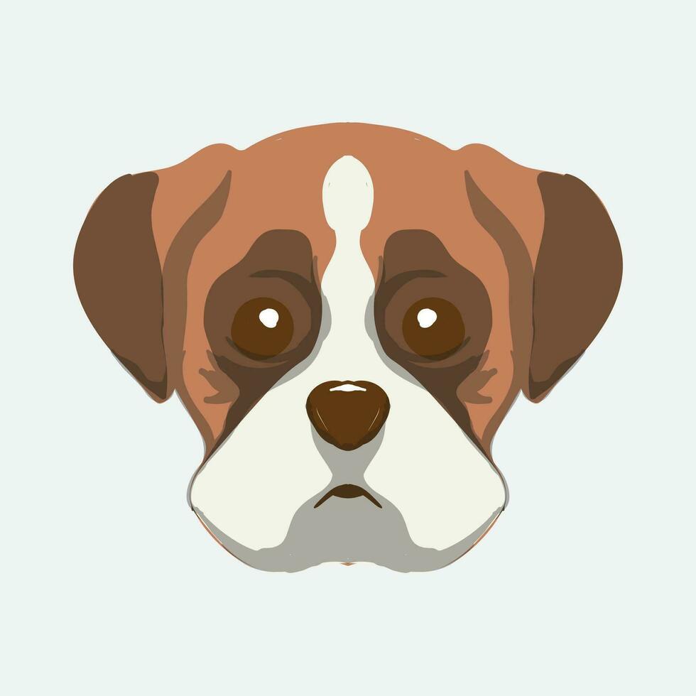 süß Kopf Hund Vektor Illustration perfekt zum süß Haustier Hund Vektor Design