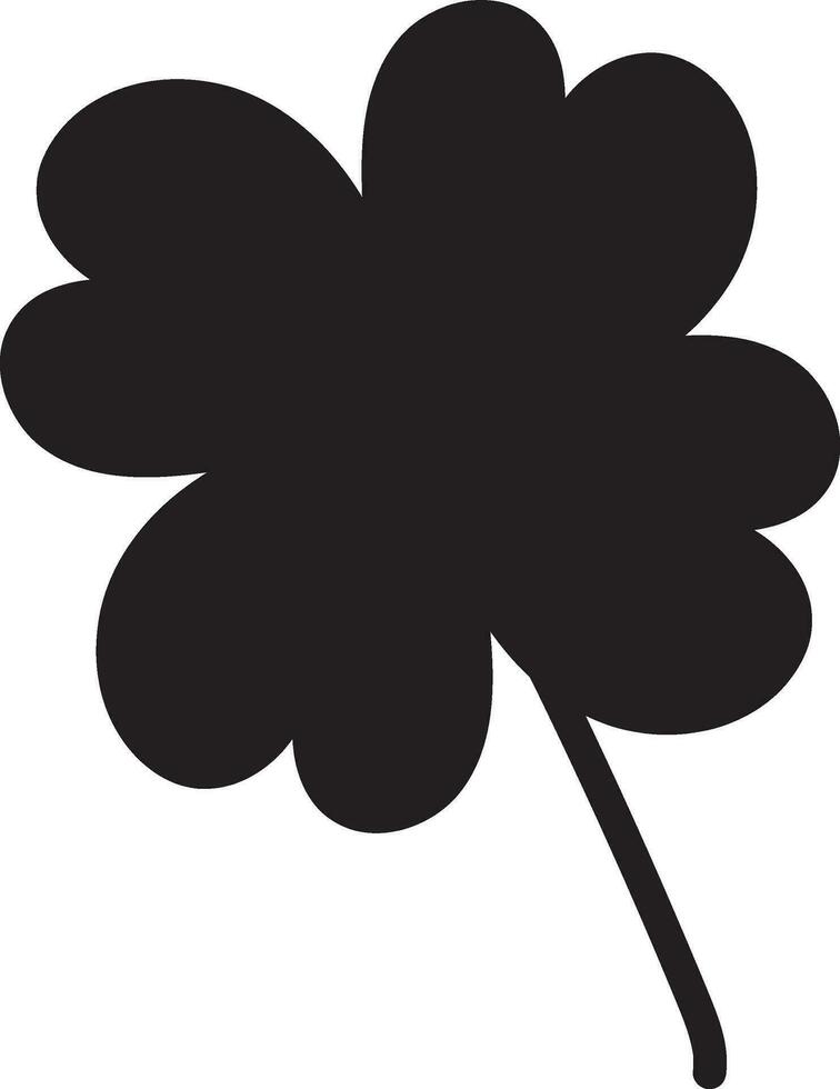 klöver vektor illustration skiss linje klöver hand dragen borsta shamrocks på vit bakgrund st patricks dag