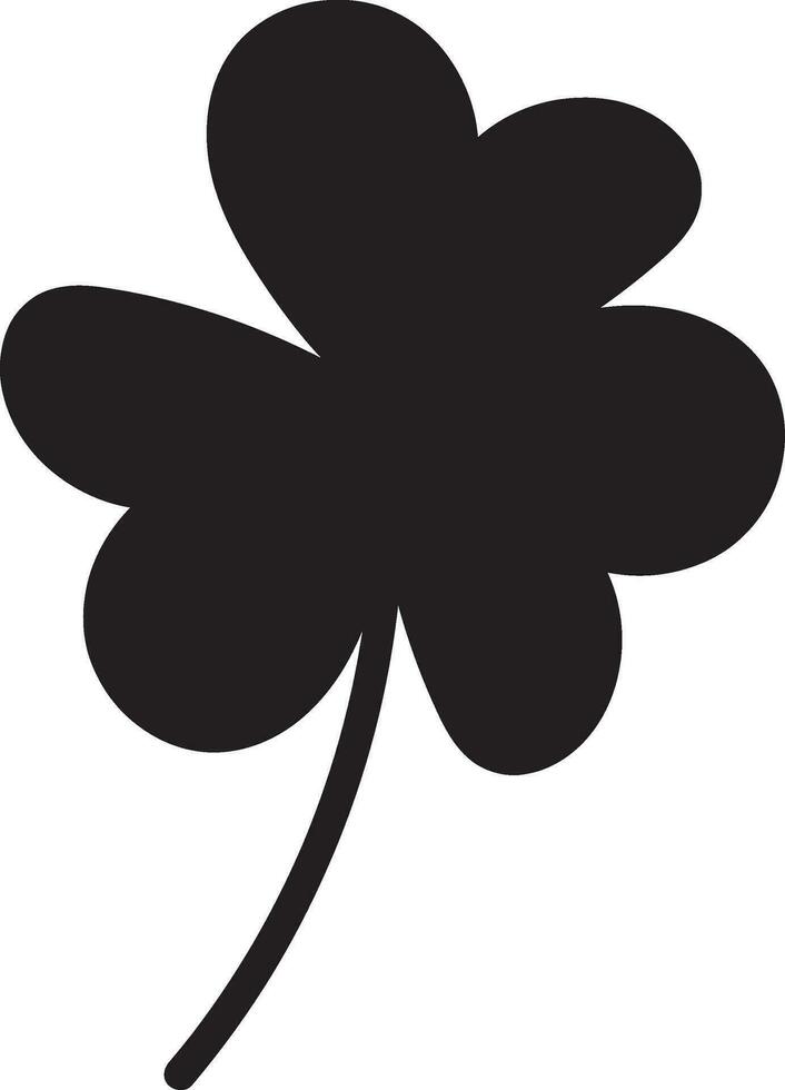 klöver vektor illustration skiss linje klöver hand dragen borsta shamrocks på vit bakgrund st patricks dag