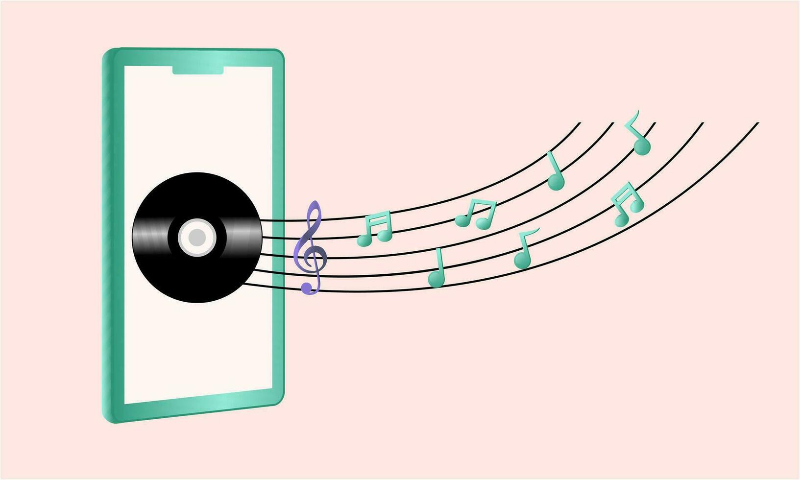 Musik- Anmerkungen, Lied, Melodie oder Melodie Logo Vektor