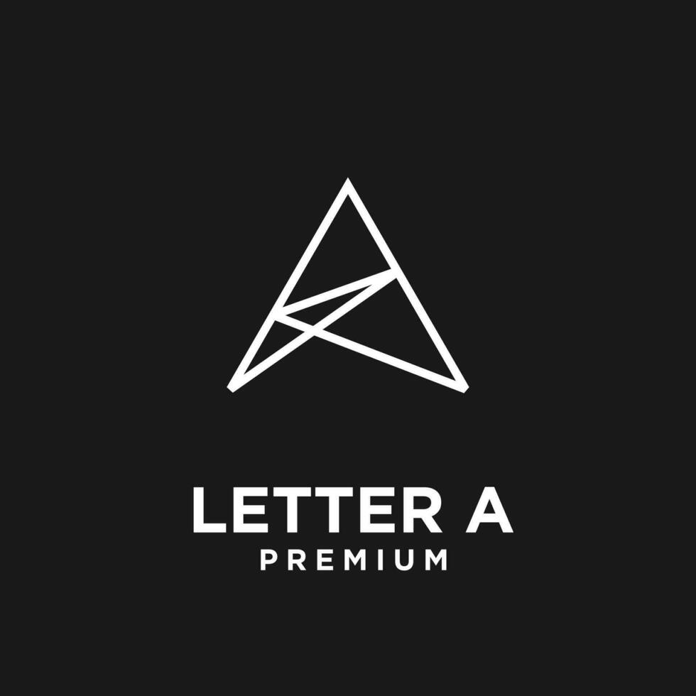 ein Brief abstrakt Logo Design Illustration vektor