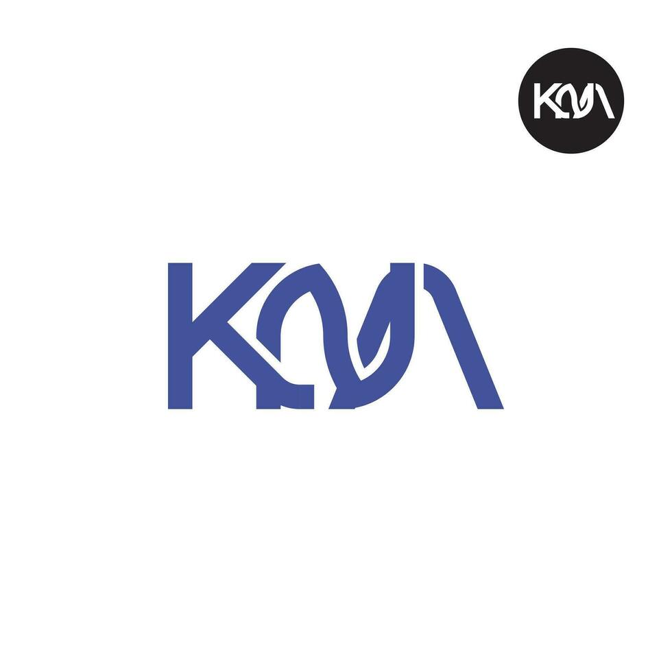 brev kna monogram logotyp design vektor