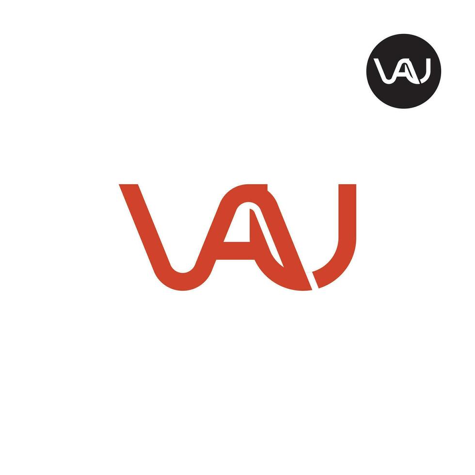 Brief vau Monogramm Logo Design vektor