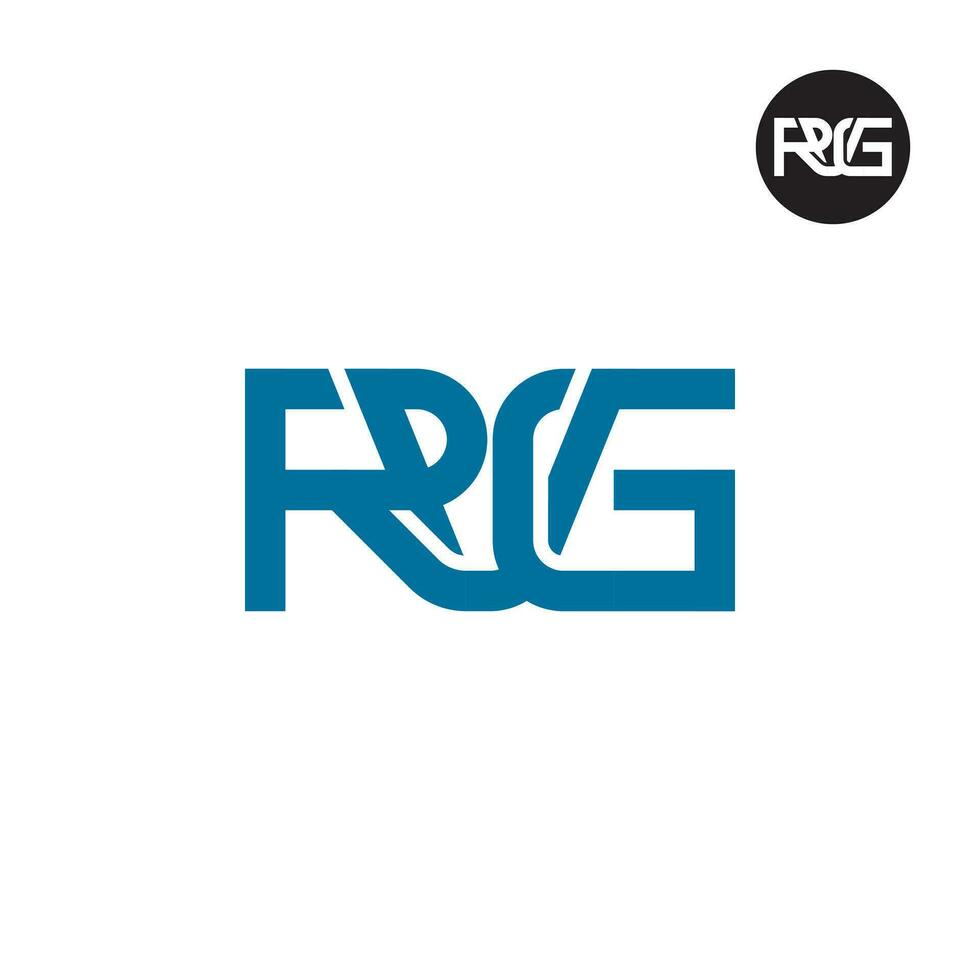 Brief rvg Monogramm Logo Design vektor