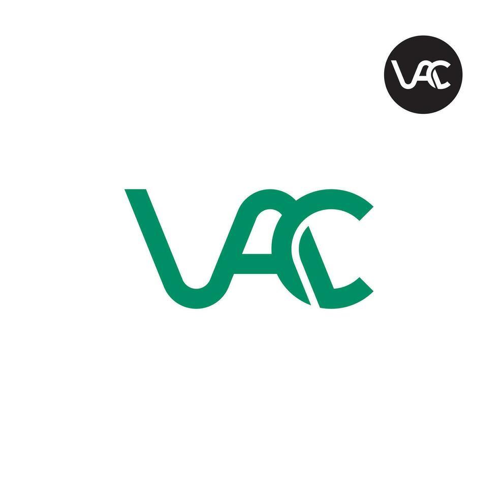 brev vak monogram logotyp design vektor