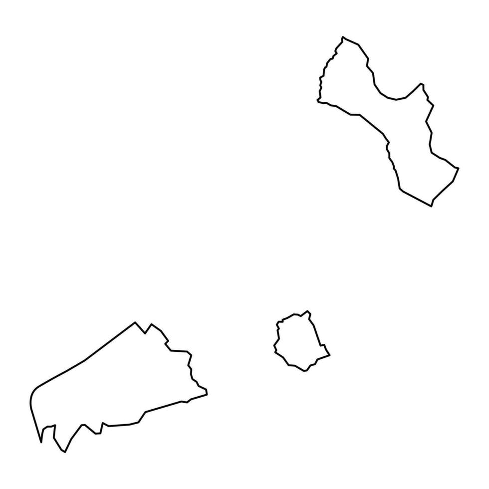 Balzer Gemeinde Karte, administrative Aufteilung von Liechtenstein. Vektor Illustration.