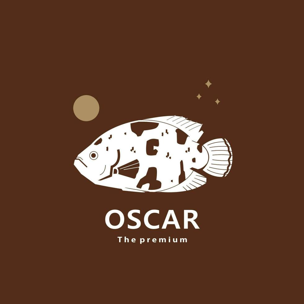 djur- Oscar naturlig logotyp vektor ikon silhuett retro hipster