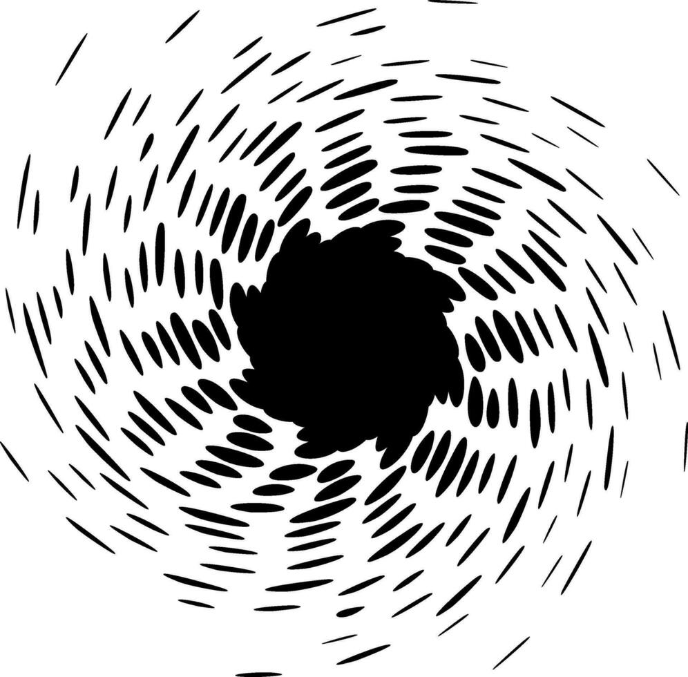 icono Remolino espiral blanco y negro.eps vektor