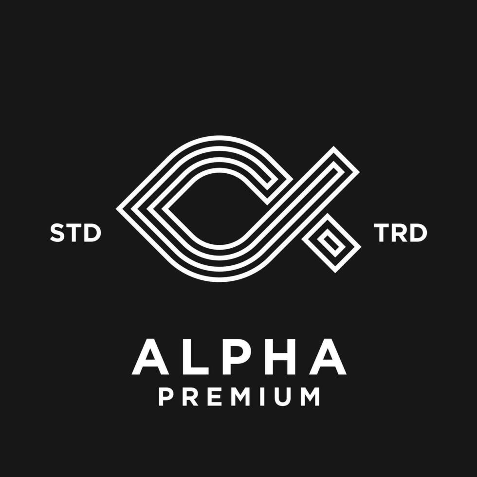 Alpha Brief Logo Symbol Design Illustration vektor