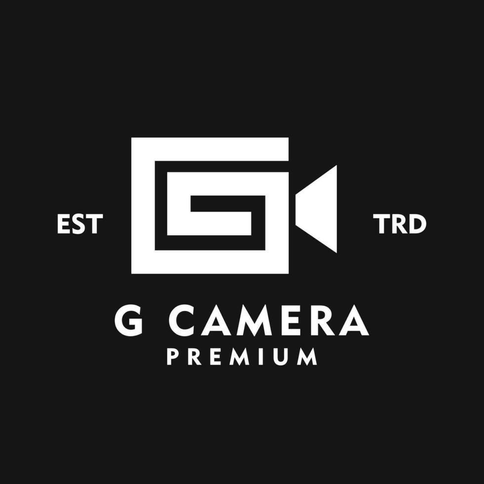 G Kamera Brief Logo Symbol Design Illustration vektor