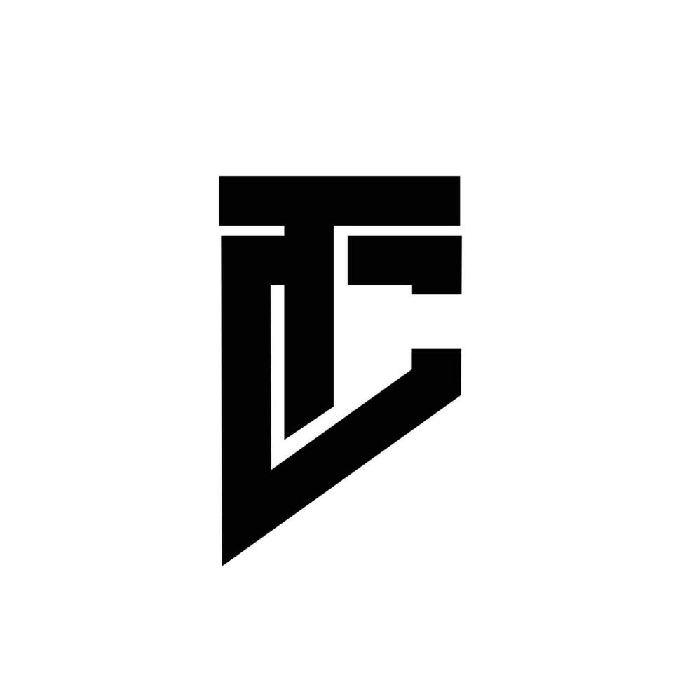 tc ct Brief Logo Symbol Design vektor