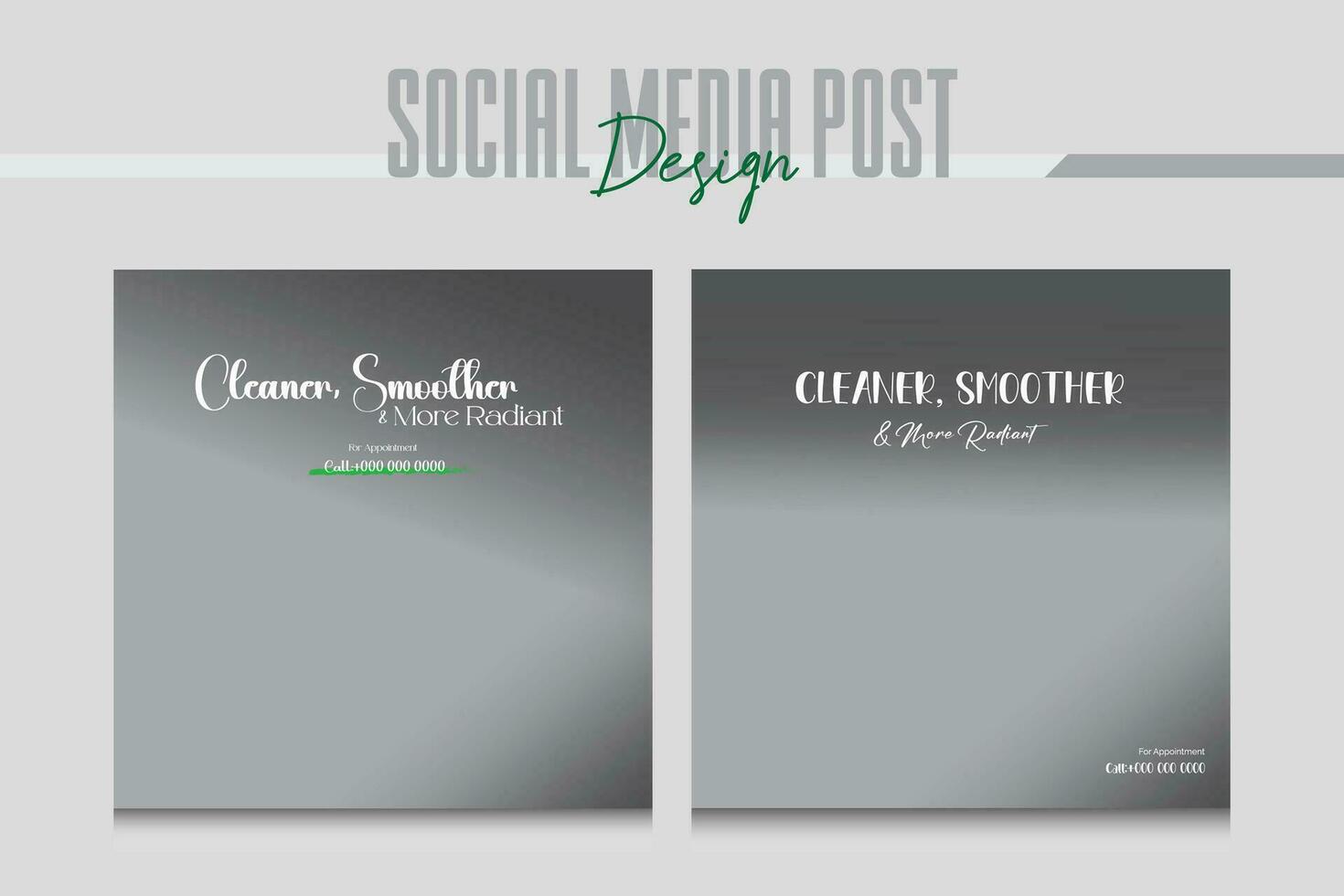 Saft und Salon Sozial Medien Post Design Vorlage vektor