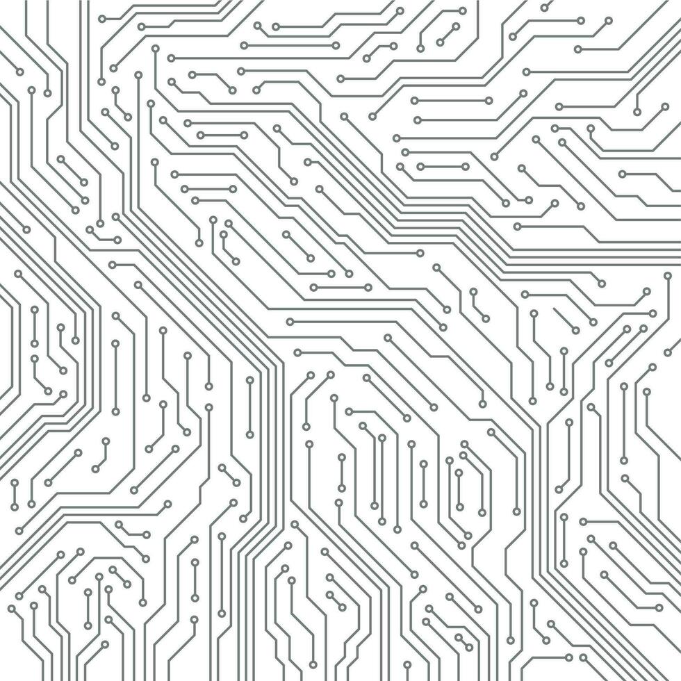 Schaltkreis. Computer Hauptplatine, Mikrochip elektronisch Technologie. Hardware- Schaltungen Tafel Linie Vektor Textur