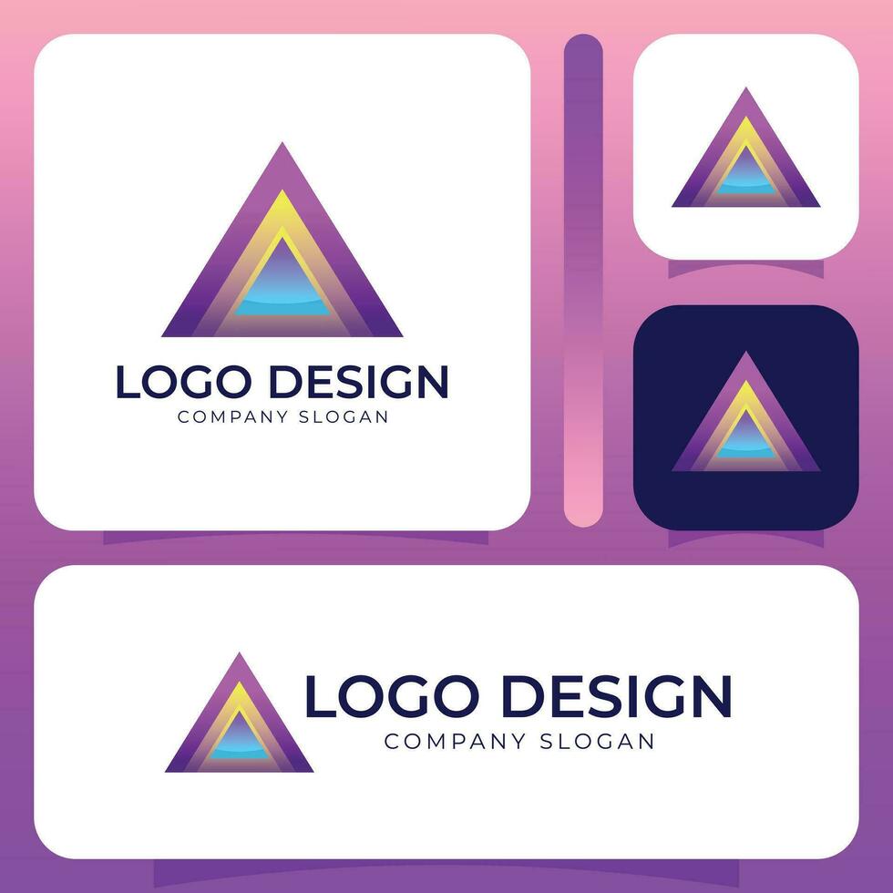 Initiale ein Brief Logo Design Vektor Vorlage