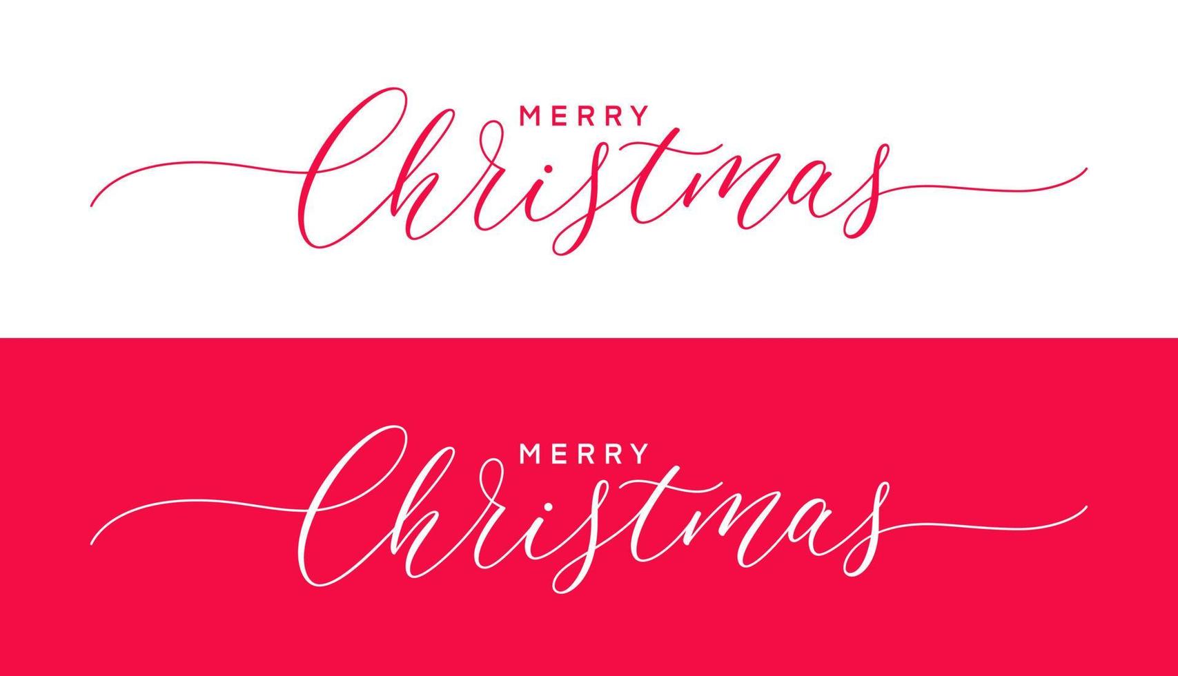 Frohe Weihnachten - Feiertagskalligraphie. Weihnachten handgezeichnete Schrift. Vektor-Typografie-Design-Element. Weihnachten handgeschriebener Text. vektor