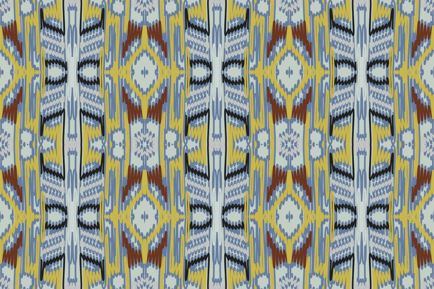 navajo Muster nahtlos einheimisch amerikanisch, Motiv Stickerei, Ikat Stickerei Vektor Design zum drucken ägyptisch Muster tibetanisch Mandala Kopftuch