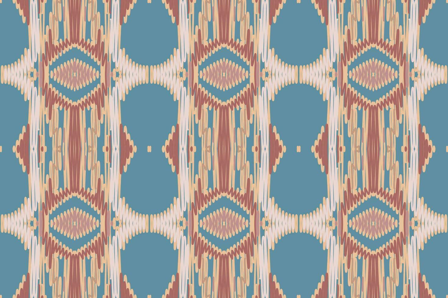 navajo Muster nahtlos skandinavisch Muster Motiv Stickerei, Ikat Stickerei Vektor Design zum drucken Tapisserie Blumen- Kimono wiederholen Muster Schnürung Spanisch Motiv