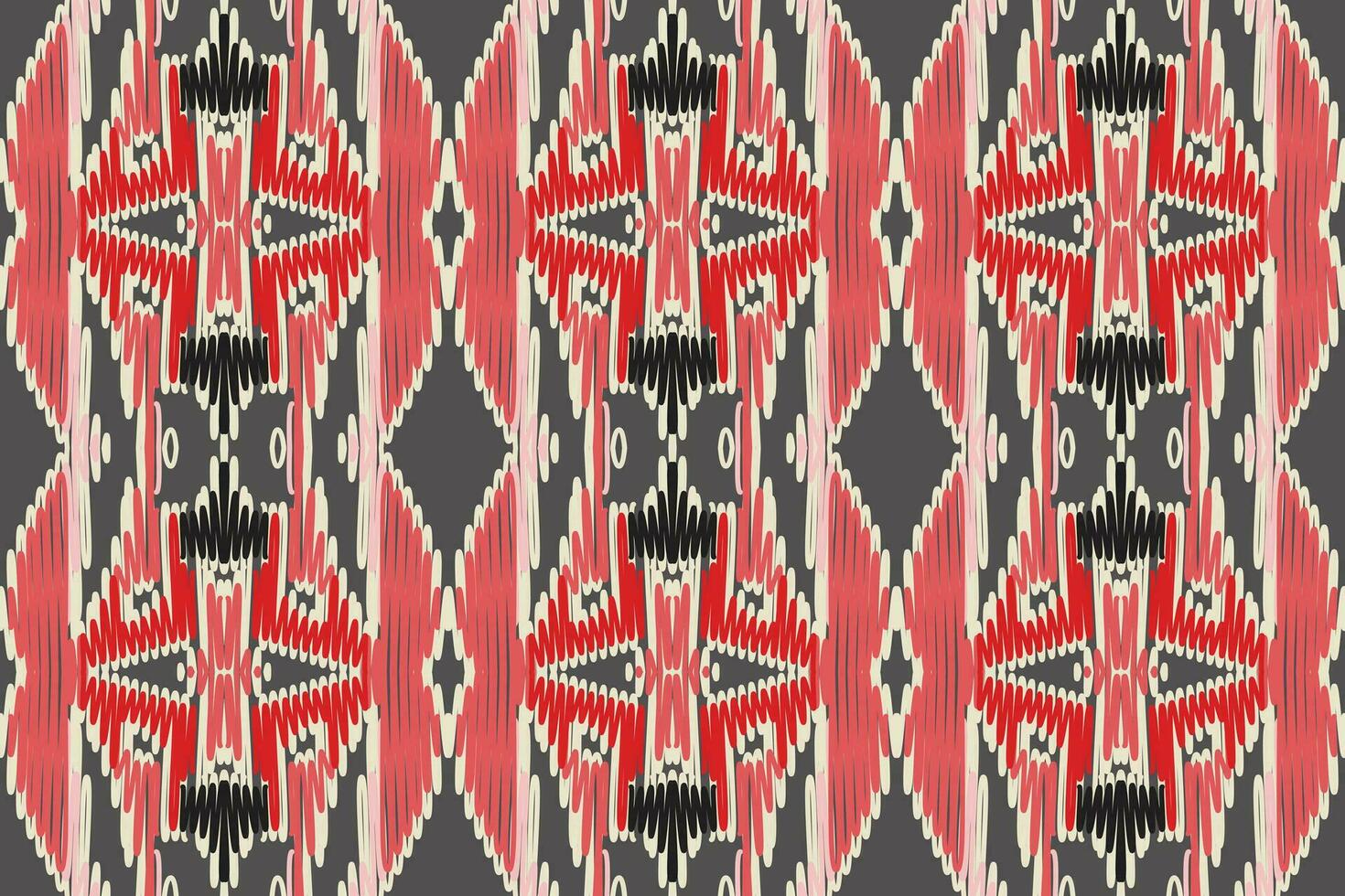 Krawatte Farbstoff Muster nahtlos skandinavisch Muster Motiv Stickerei, Ikat Stickerei Vektor Design zum drucken skandinavisch Muster Saree ethnisch Geburt Zigeuner Muster