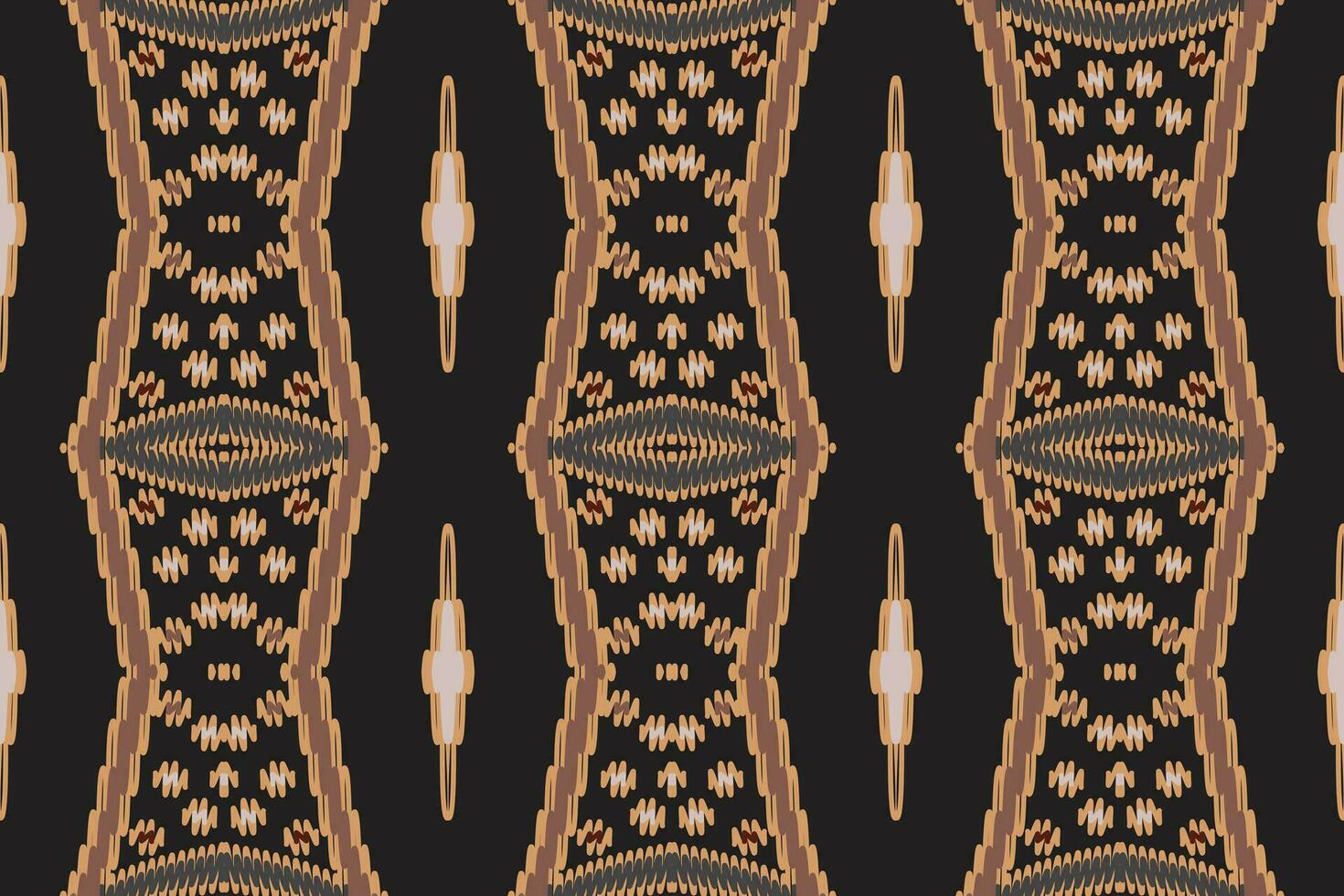 Barock Muster nahtlos australisch Ureinwohner Muster Motiv Stickerei, Ikat Stickerei Vektor Design zum drucken Tapisserie Blumen- Kimono wiederholen Muster Schnürung Spanisch Motiv