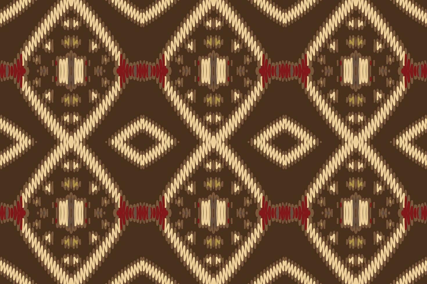 Barock Muster nahtlos australisch Ureinwohner Muster Motiv Stickerei, Ikat Stickerei Vektor Design zum drucken skandinavisch Muster Saree ethnisch Geburt Zigeuner Muster