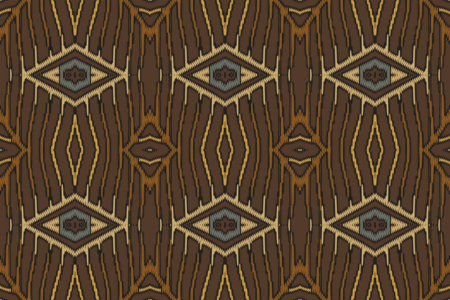 Motiv Folklore Muster nahtlos Mogul die Architektur Motiv Stickerei, Ikat Stickerei Vektor Design zum drucken Krawatte Färberei Kissenbezug Sambal puri kurti Mogul die Architektur