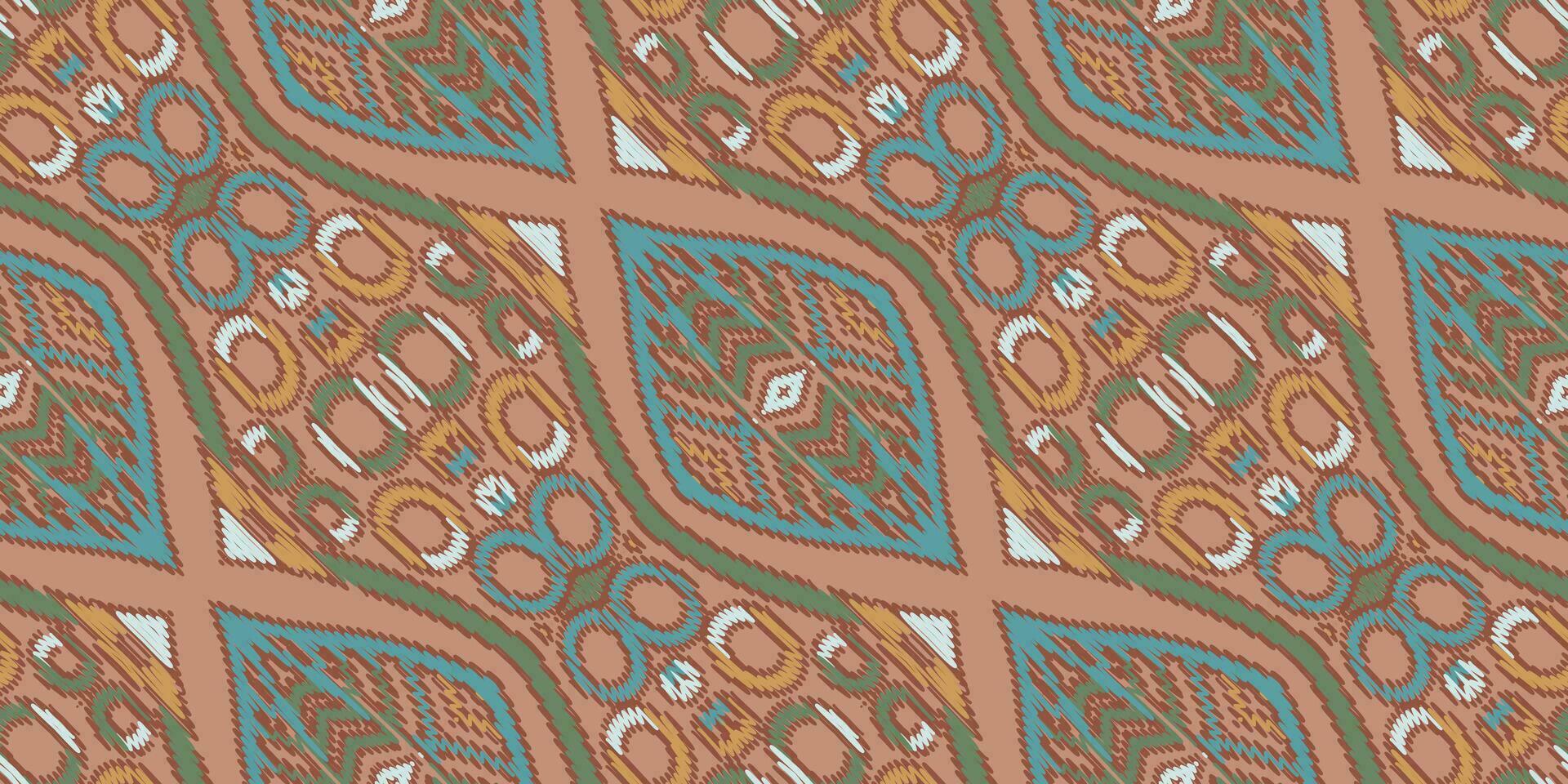 silke tyg patola sari mönster sömlös mughal arkitektur motiv broderi, ikat broderi vektor design för skriva ut textur tyg saree sari matta. kurta vektor patola saree