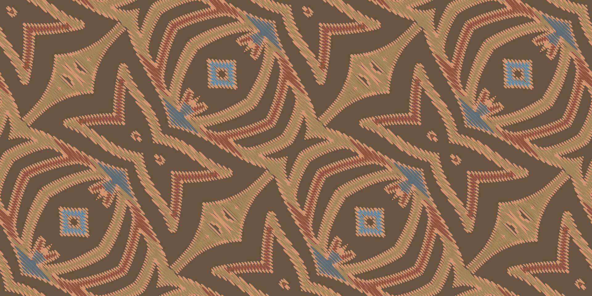 motiv folklore mönster sömlös bandana skriva ut silke motiv broderi, ikat broderi vektor design för skriva ut indonesiska batik motiv broderi inföding amerikan kurta mughal design
