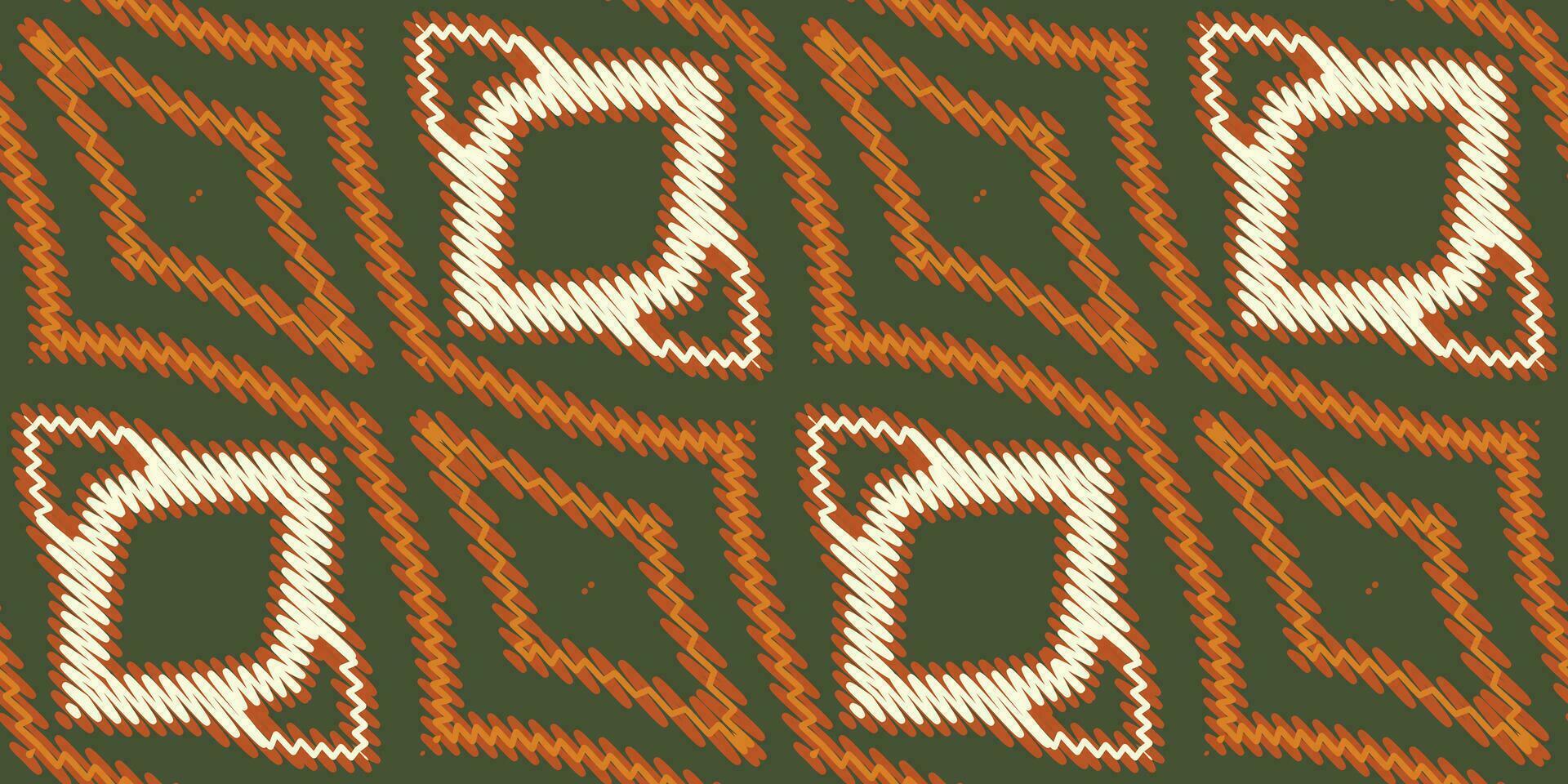 navajo Muster nahtlos einheimisch amerikanisch, Motiv Stickerei, Ikat Stickerei Vektor Design zum drucken Schal Hijab Muster Kopftuch Ikat Vektor Seide kurti Modell- Mogul Muster