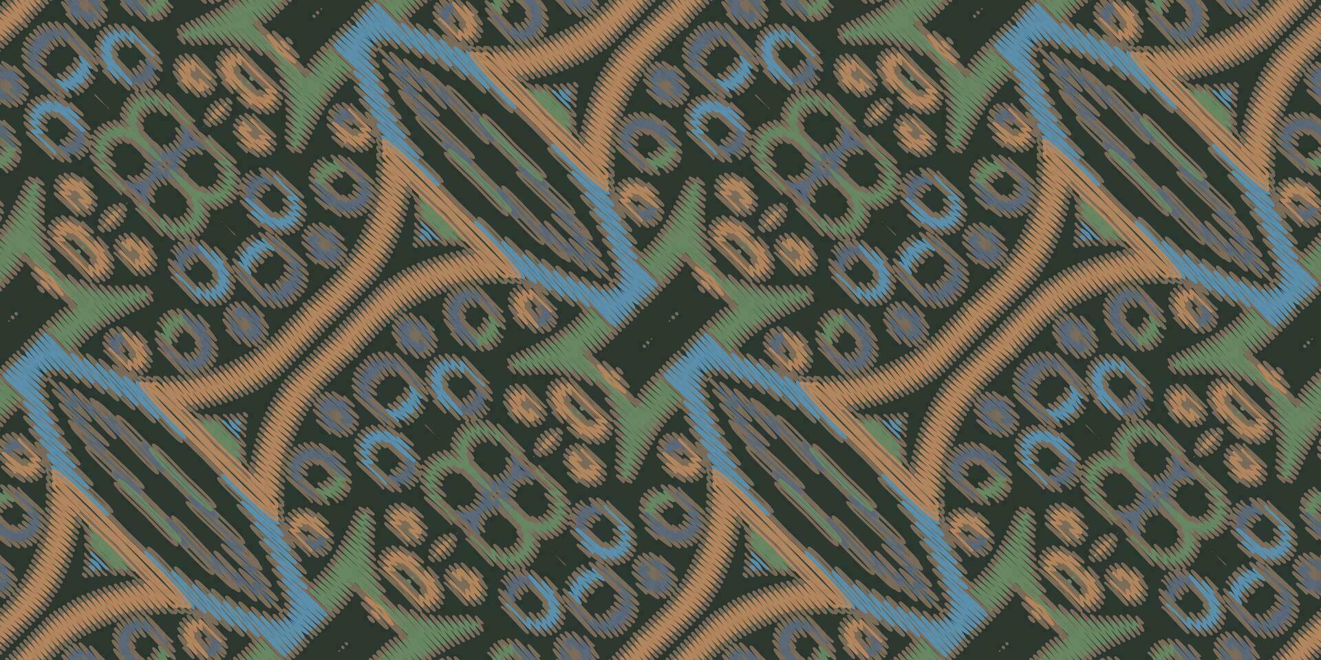 motiv folklore mönster sömlös australier ursprunglig mönster motiv broderi, ikat broderi vektor design för skriva ut textur tyg saree sari matta. kurta vektor patola saree