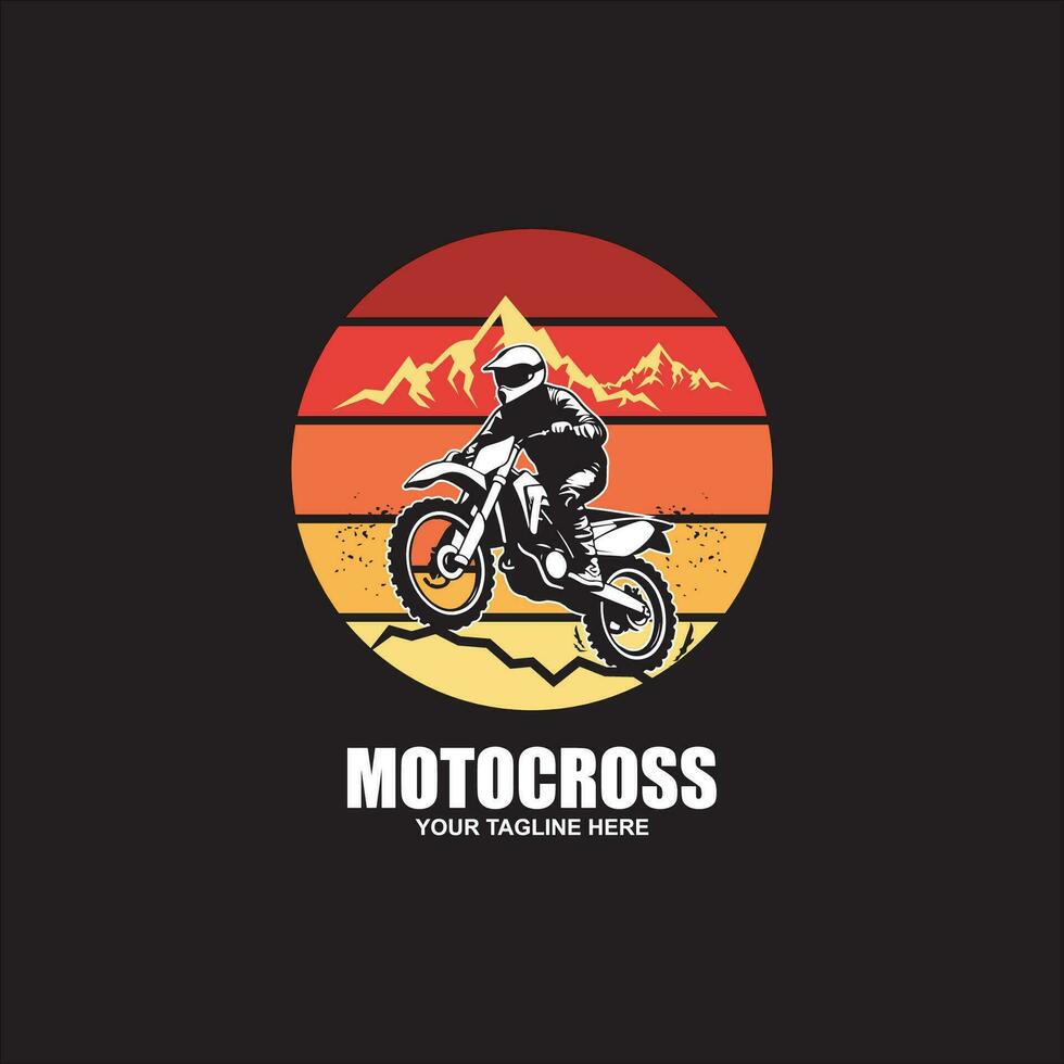 motocross badge emblem patch tecken logotyp motocross design vektor klistermärke